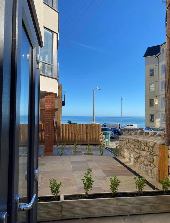 Luxury Modern 1Bed Sea View Apartment Rhôs-on-Sea Exterior foto